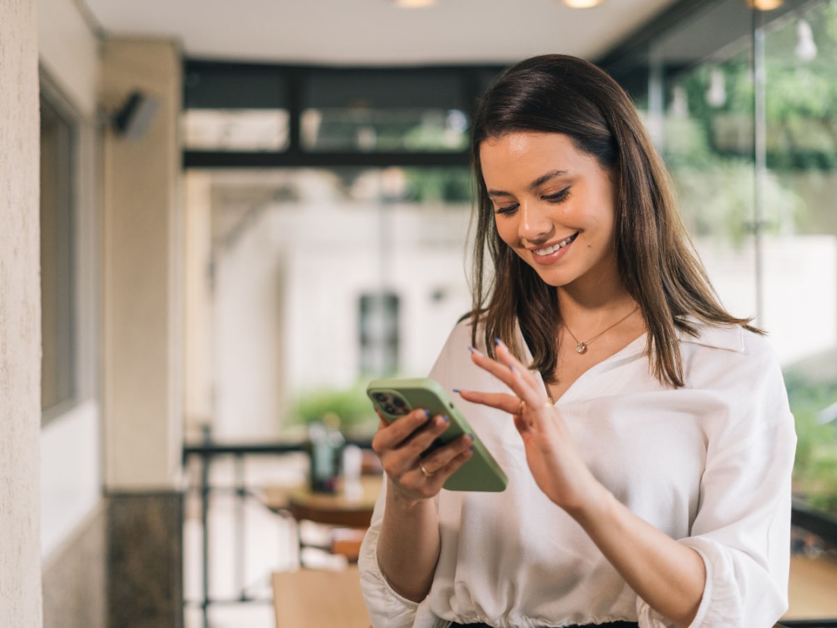 Woman Using Smartphone