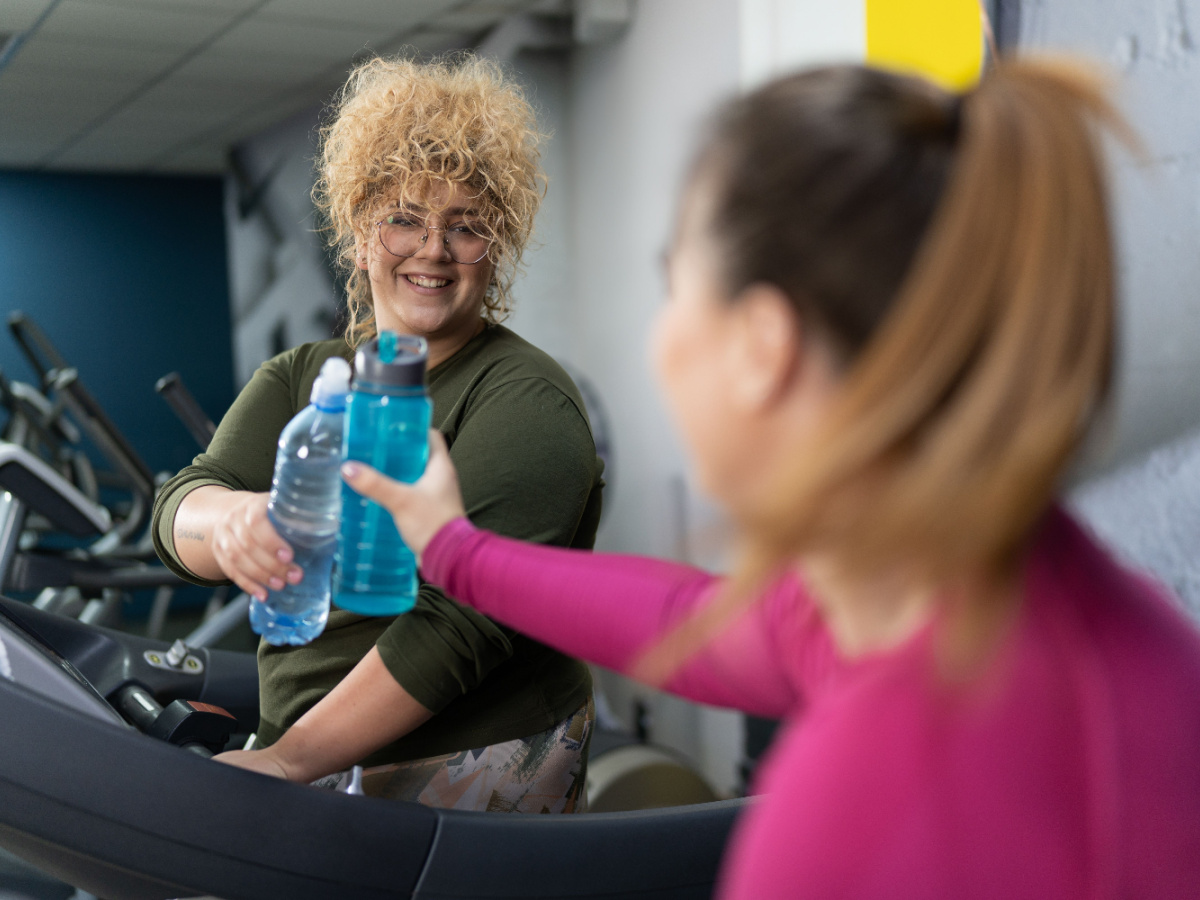 Women On Exercise Bikes